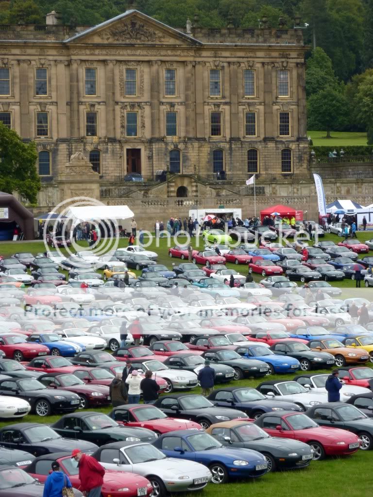 Chatsworth in the Rain. National Rally 2010 Chatsworth MX5 Owners